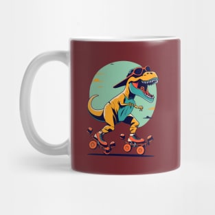 dino T rex skating Mug